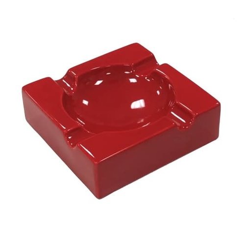 Prestige Imports Red Ceramic Cigar Ashtray