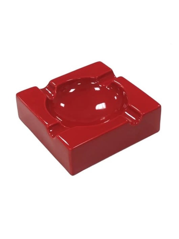 Prestige Imports Red Ceramic Cigar Ashtray