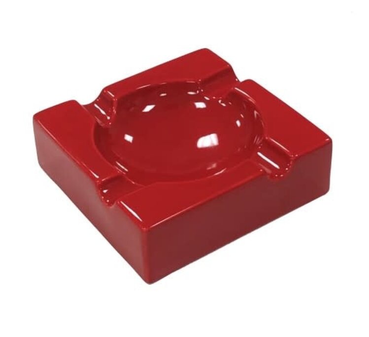 Prestige Imports Red Ceramic Cigar Ashtray