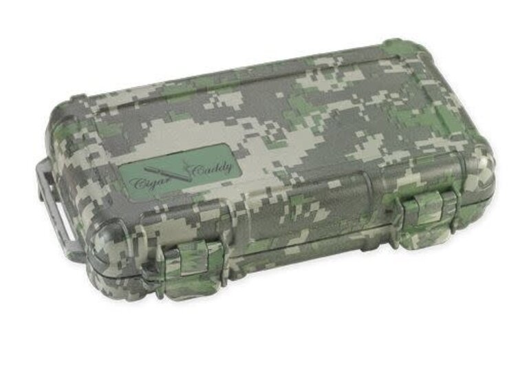 Cigar Caddy Cigar Caddy Travel Humidor - Holds 5 - Camouflage