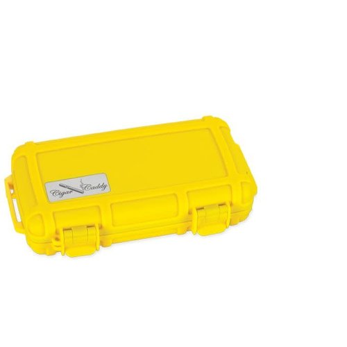 Cigar Caddy Cigar Caddy Travel Humidor - Holds 5 - Yellow Cigar Caddy Cigar Caddy Travel Humidor - Holds 5 - Yellow