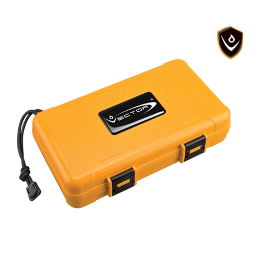 Vector Vector Travel Humidor - Holds 5 - Yellow Vector Vector Travel Humidor - Holds 5 - Yellow