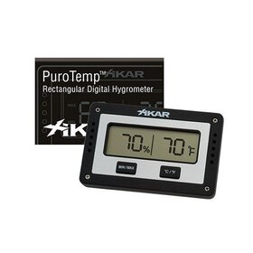 Xikar XIKAR Purotemp Digital Rectangle Hygrometer