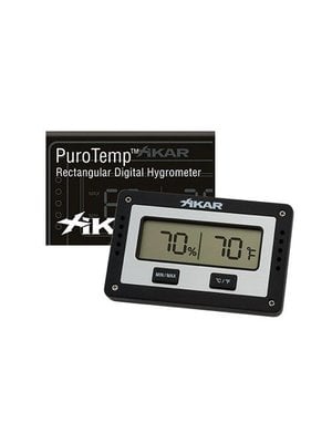 Xikar XIKAR Purotemp Digital Rectangle Hygrometer