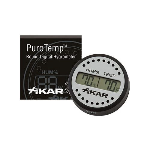 Xikar XIKAR Purotemp Round Digital Hygrometer