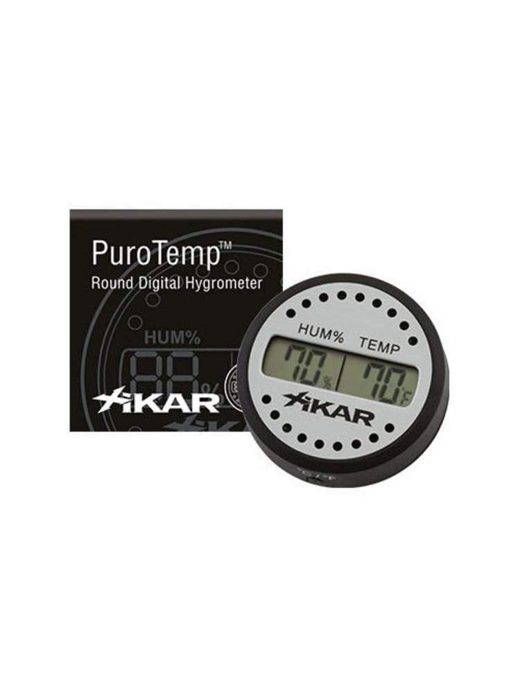 Xikar XIKAR Purotemp Round Digital Hygrometer