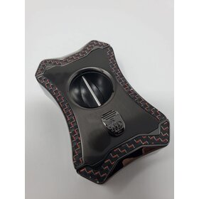 Rocky Patel Cigar Accessories Viper Series V Cutter - Gunmetal, Red