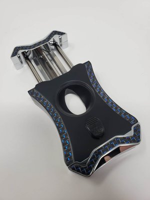 Rocky Patel Cigar Accessories Viper Series V Cutter - Silver, Black, Blue