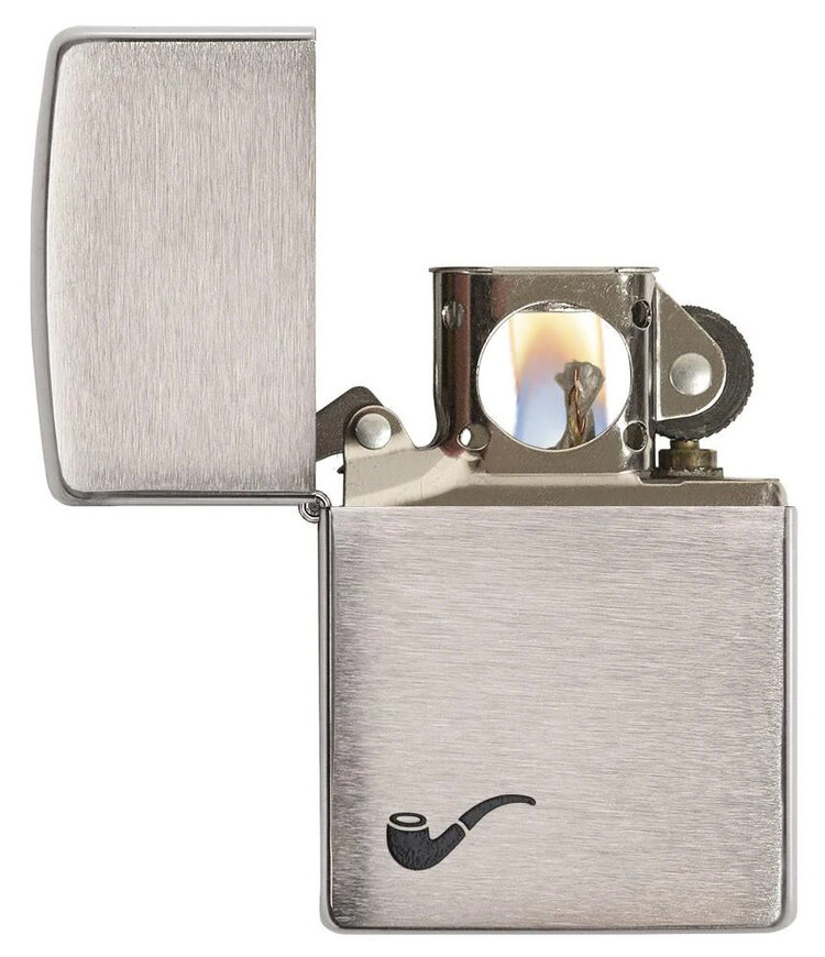Zippo Zippo Pipe Lighter - Brushed Chrome
