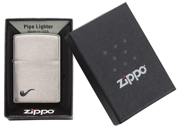 Zippo Zippo Pipe Lighter - Brushed Chrome