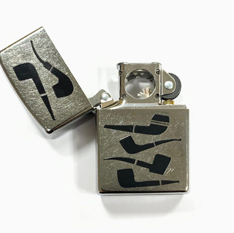 Zippo Zippo Pipe Lighter - Stacked Pipes