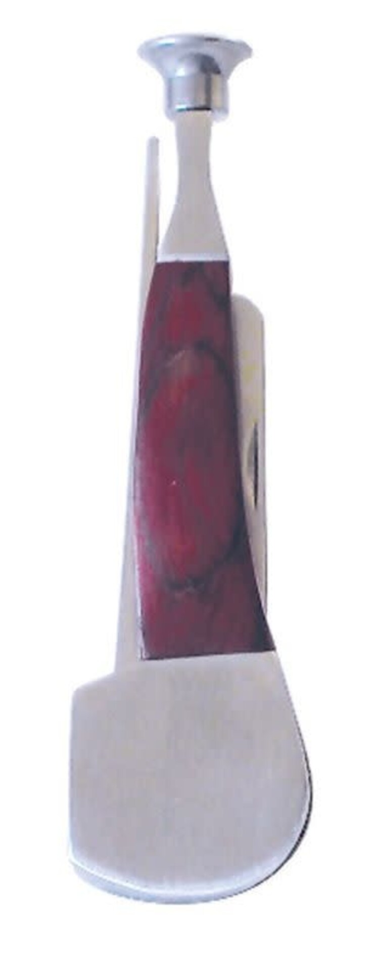 Pipe Shaped Pipe Knife - Wood Grip and Stainless Steel