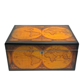 Quality Importers Old World Humidor - Maple Finish - Holds 100