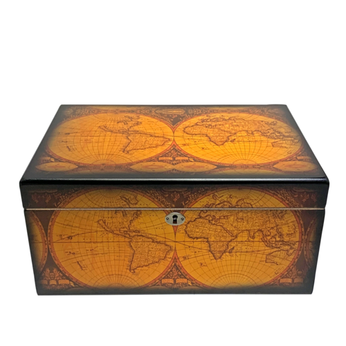 Quality Importers Old World Humidor - Maple Finish - Holds 100 Quality Importers Old World Humidor - Maple Finish - Holds 100