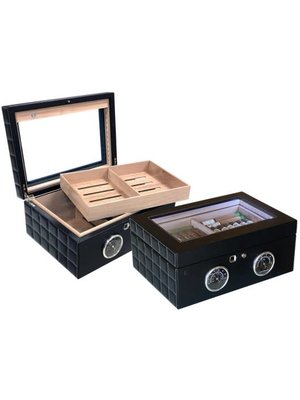 Prestige Imports Lemans GT - Biometric Humidor - Holds 120 cigars