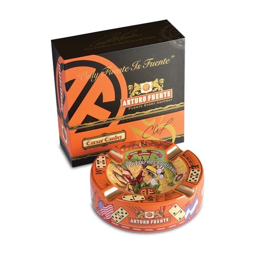 Arturo Fuente Fuente Hands of Time Ashtray - Orange Arturo Fuente Fuente Hands of Time Ashtray - Orange