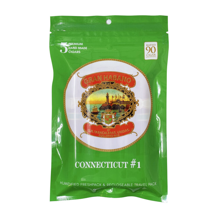 Gran Habano Gran Habano Fresh Pack Sampler - Connecticut #1 - 5 Pack