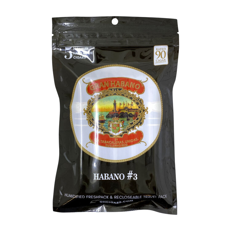 Gran Habano Gran Habano Fresh Pack Sampler - Habano #3 - 5 Pack