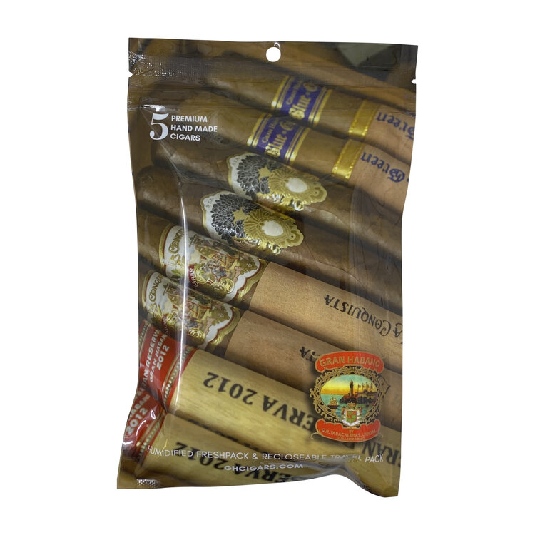 Gran Habano Gran Habano Fresh Pack Sampler - Premium Brand - 5 Pack