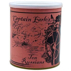 Captain Earles Pipe Tobacco Ten Russians Tins 8 oz.