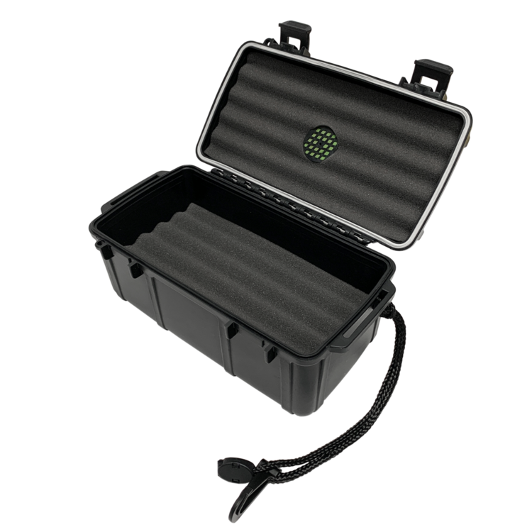 Cigar Caddy Cigar Caddy Travel Humidor - Holds 15 - Black