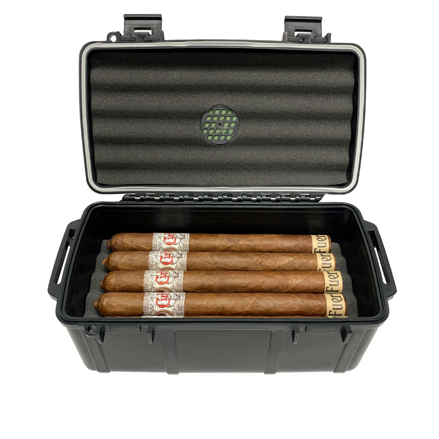 cigarette caddy Cigar Caddy Travel Humidor - Holds 15 - Black