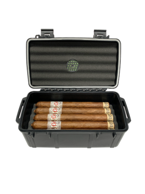 Cigar Caddy Cigar Caddy Travel Humidor - Holds 15 - Black