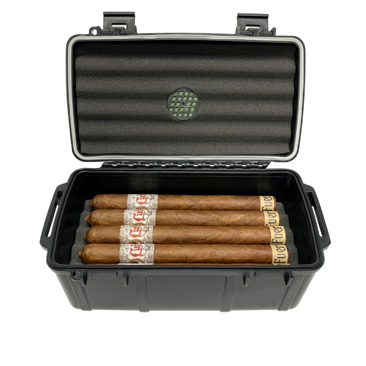 Cigar Caddy Cigar Caddy Travel Humidor - Holds 15 - Black