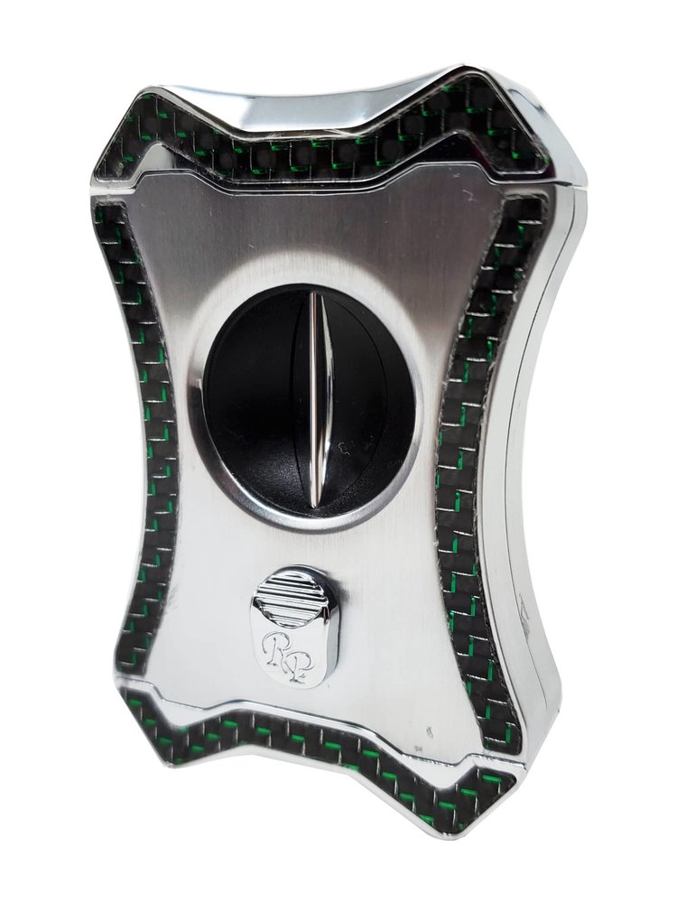 Rocky Patel Cigar Accessories Viper Series V Cutter - Chrome, Green