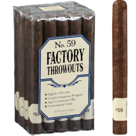 J.C. Newman Factory Cigars Factory Thow Outs #59 - Bdl. 20