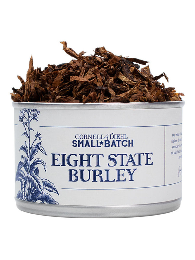 Cornell & Diehl C&D Pipe Tobacco Eight State Burley Tins 2 oz.