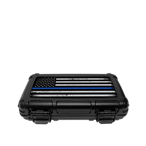Cigar Caddy Cigar Caddy Travel Humidor - Holds 5 - Police Cigar Caddy Cigar Caddy Travel Humidor - Holds 5 - Police
