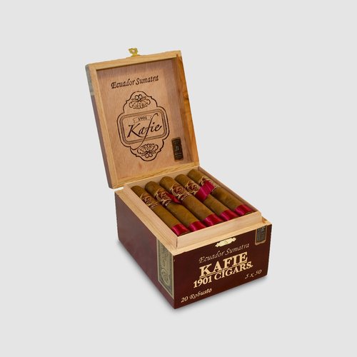Kafie 1901 Kafie 1901 Ecuador Sumatra Robusto - Box 20 Kafie 1901 Kafie 1901 Ecuador Sumatra Robusto - Box 20