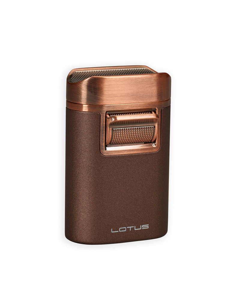 Lotus Lotus Brawn Table Lighter - Brown and Copper