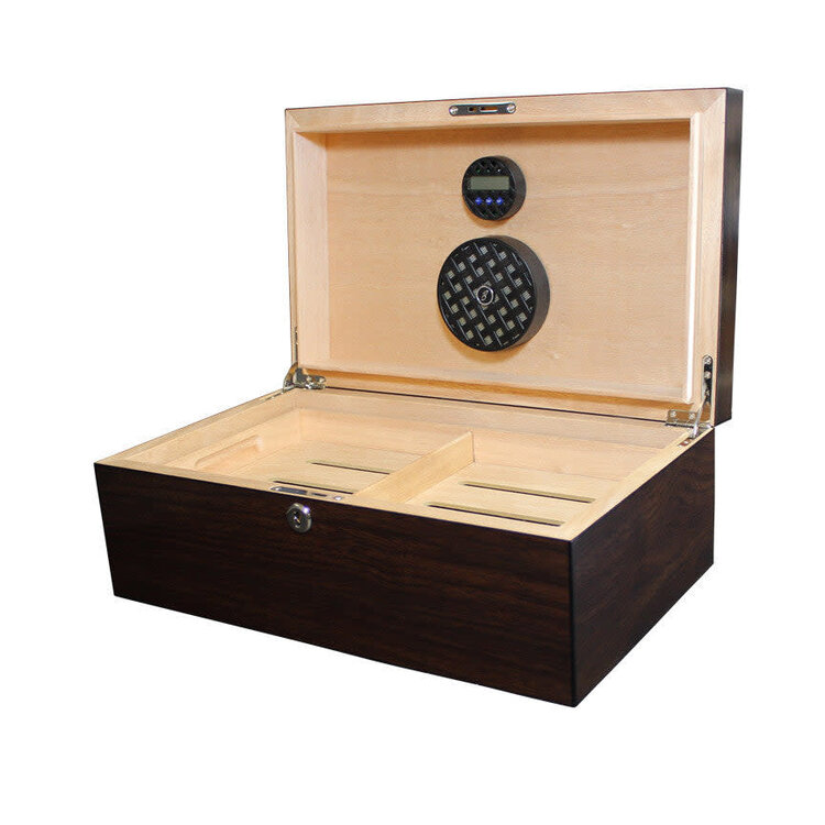 Brigham Humidors Brigham Celestial Matte Dark Walnut Humidor - Holds 75
