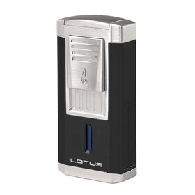 Lotus Lotus Duke Lighter w/ Cutter - Black Matte and Chrome