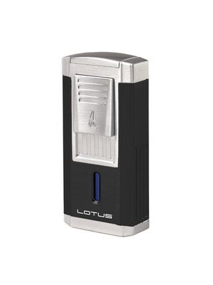 Lotus Lotus Duke Lighter w/ Cutter - Black Matte and Chrome