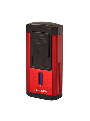 Lotus Lotus Duke Lighter w/ Cutter - Red Matte and Black
