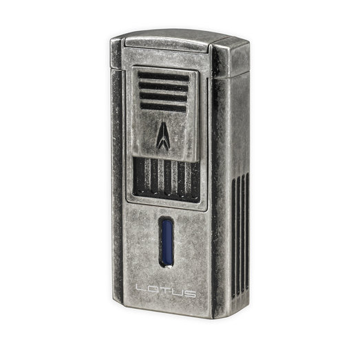Lotus Lotus Duke V Lighter w/ V Cutter - Antique Pewter Lotus Lotus Duke V Lighter w/ V Cutter - Antique Pewter