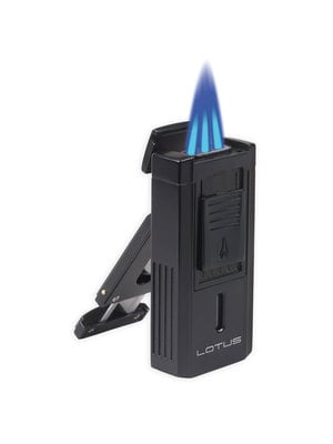 Lotus Lotus Duke V Lighter w/ V Cutter - Black Matte