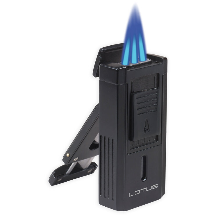 Lotus Lotus Duke V Lighter w/ V Cutter - Black Matte
