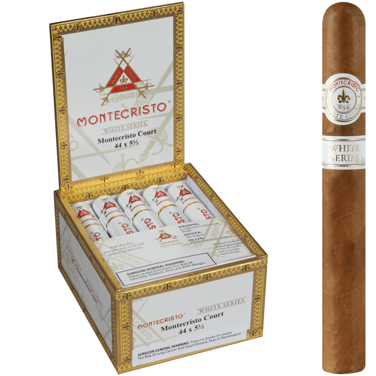 Montecristo Cigars Montecristo White Court Tubo - Box 15