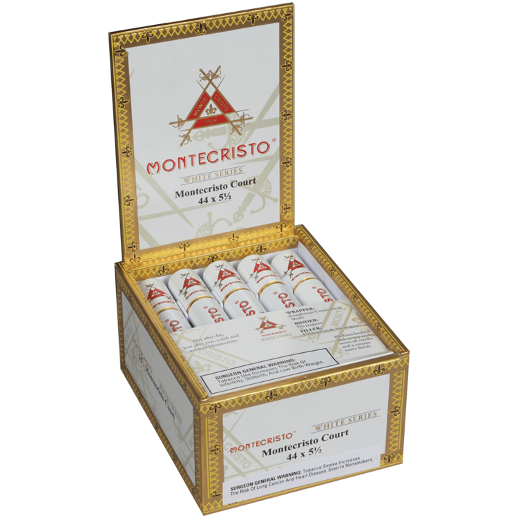 Montecristo Cigars Montecristo White Court Tubo - Box 15