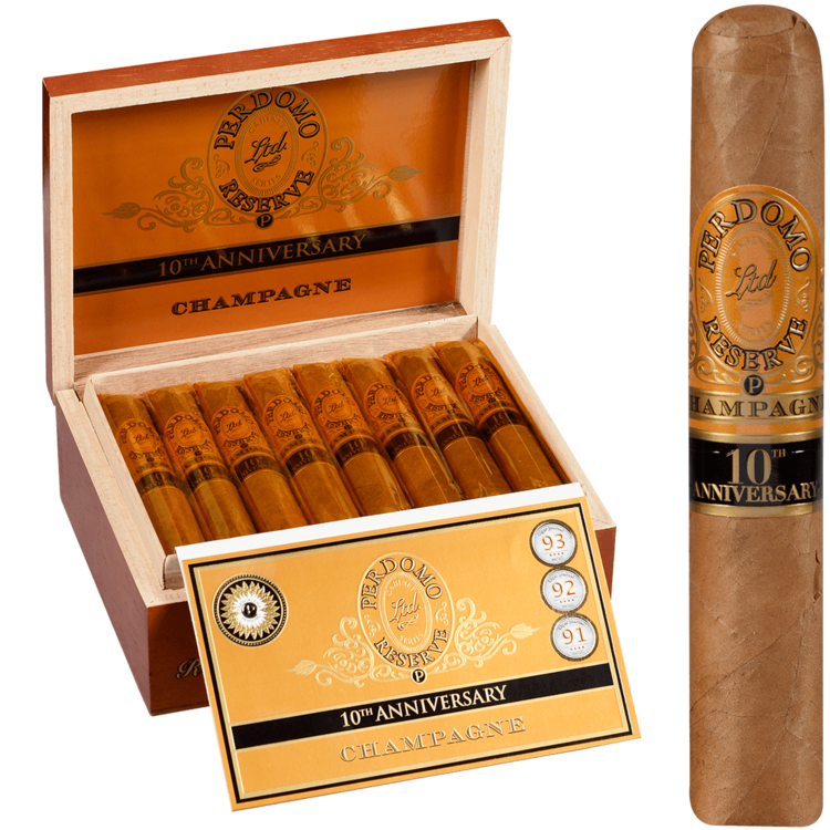 Perdomo 10th Anniversary Perdomo 10th Anniversary Champagne Robusto - Box 25
