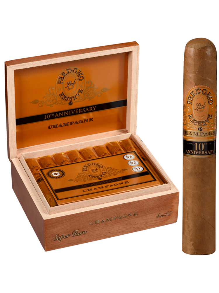 Perdomo 10th Anniversary Perdomo 10th Anniversary Champagne Super Toro - Box 25