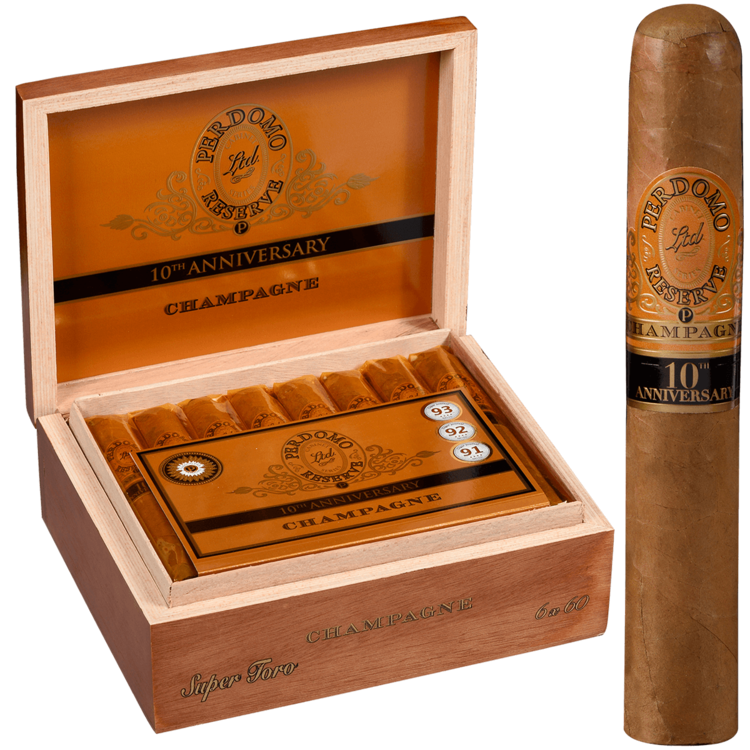 Perdomo 10th Anniversary Perdomo 10th Anniversary Champagne Super Toro - Box 25
