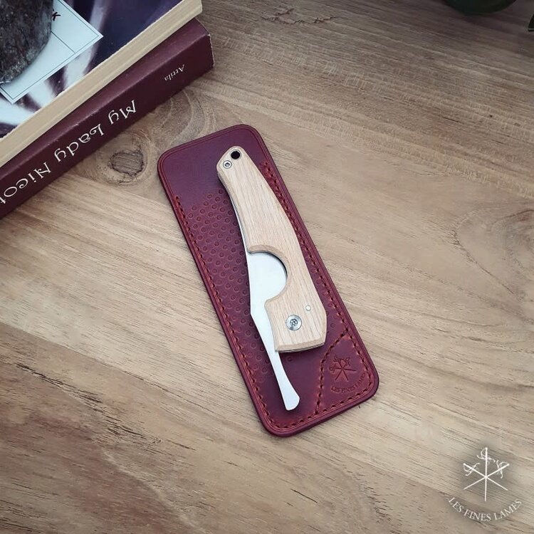 Les Fines Lames Les Fines Lames Leather Sheath for Les Petit Cutter -  Racing Red