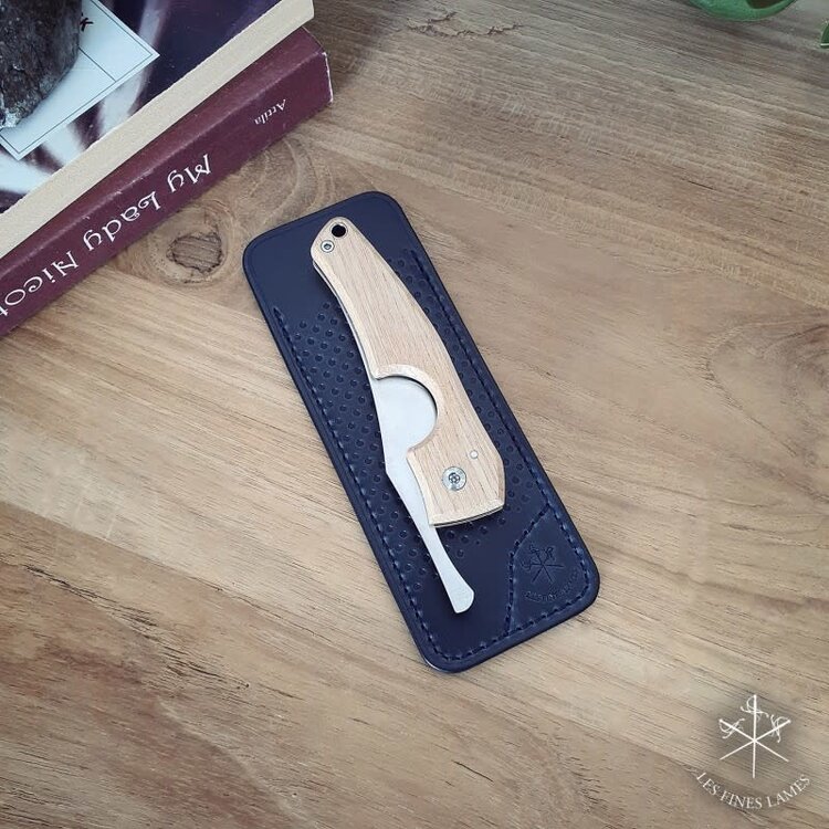 Les Fines Lames Les Fines Lames Leather Sheath for Les Petit Cutter -  Racing Blue