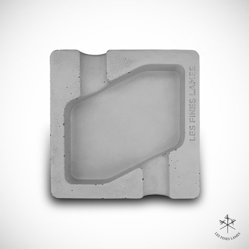 Les Fines Lames Les Fines Lames Dyad - 2 Cigar Ashtray - Grey Les Fines Lames Les Fines Lames Dyad - 2 Cigar Ashtray - Grey