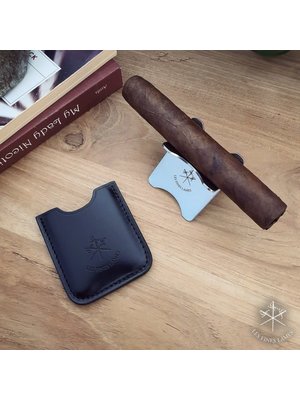 Les Fines Lames Les Fines Lames Cigar Stand with Leather Sheath - Black